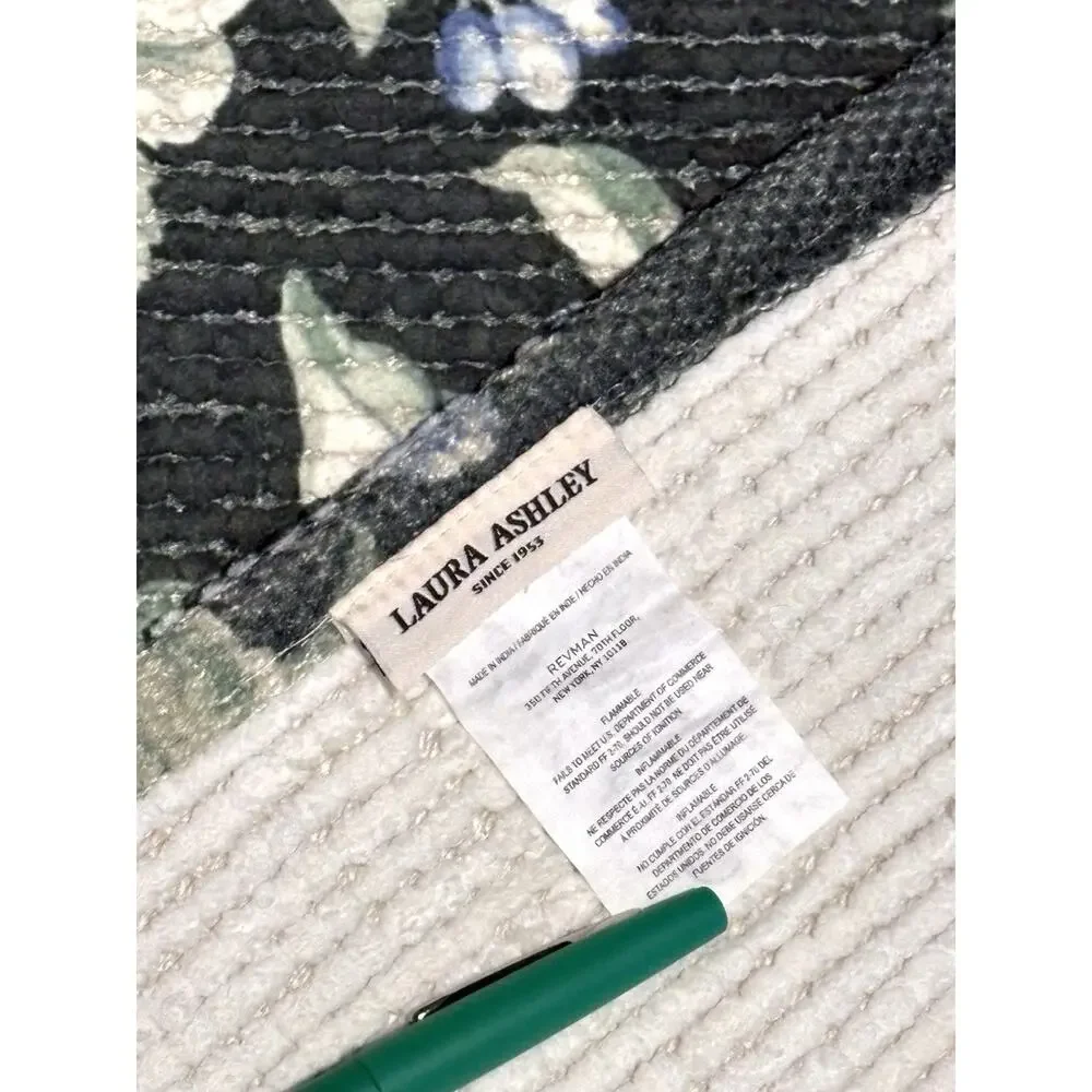 Laura Ashley Bramble Berry Bath Mat Rugs Set Green 2 Pcs 20